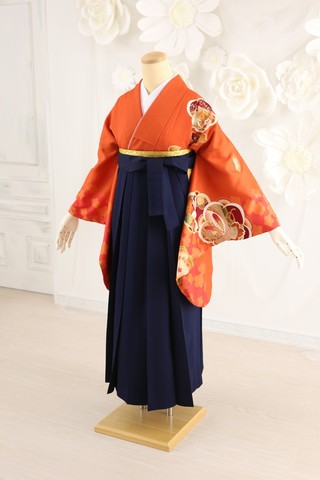 卒業式袴レンタル】卒業式袴用着物-106 /袴-紺 | 姫路の成人式振袖 袴