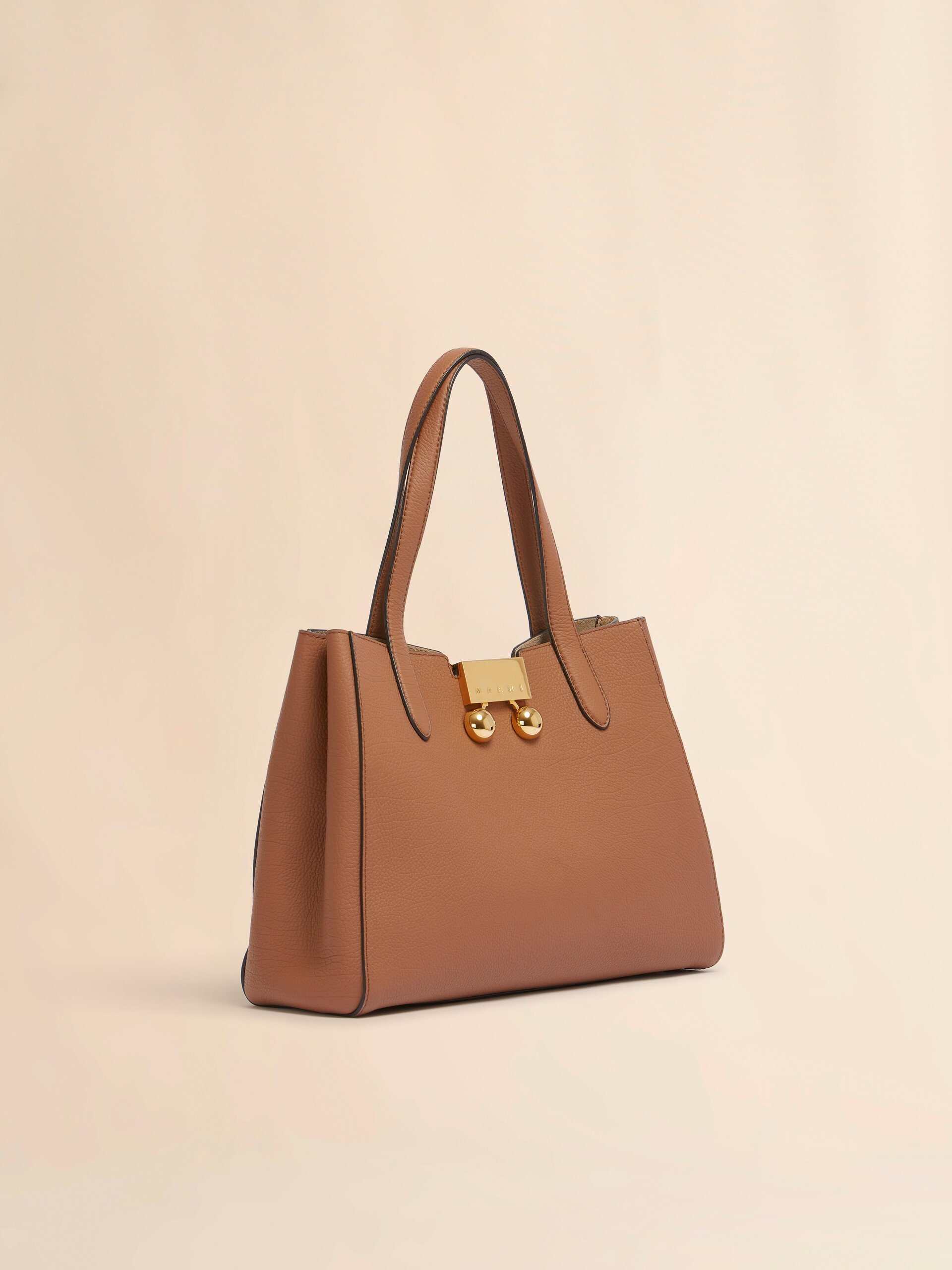 ブラウン レザー製 Trunkaroo トートバッグ | Marni