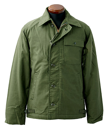 US NAVY(米海軍) A2 デッキジャケット/DLA-86年/サイズ：S/実物・未使用