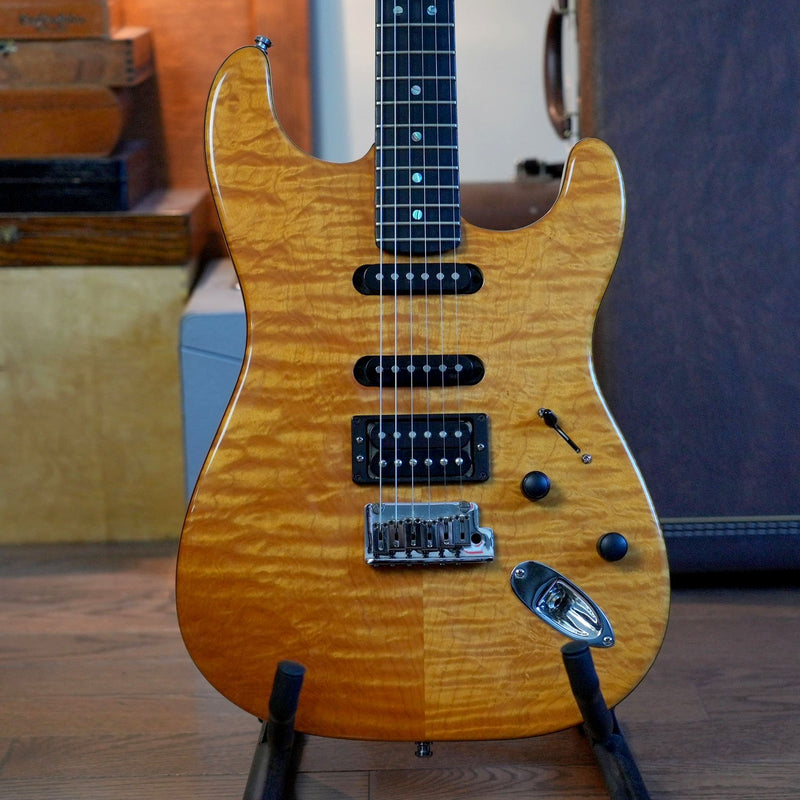 Fender American Deluxe Stratocaster QMT HSS Electric Guitar