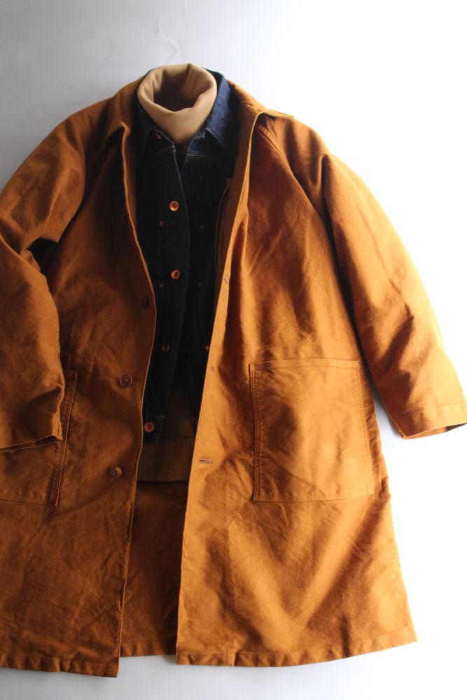 BRU NA BOINNE (ブルーナボイン) アルチザン スエード コート [CAMEL