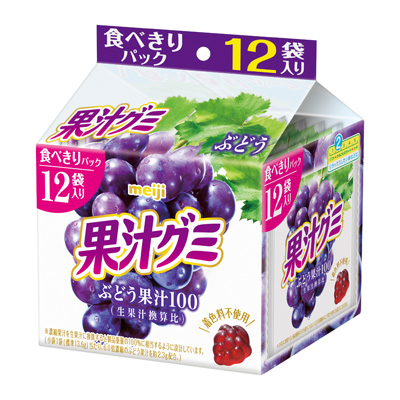 果汁グミスマートパックぶどう 163g | グミ | 株式会社 明治 - Meiji