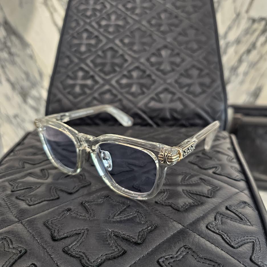 CHROME HEARTS SMOKE SHOW - A Clear Sunglasses Size 52□21-153