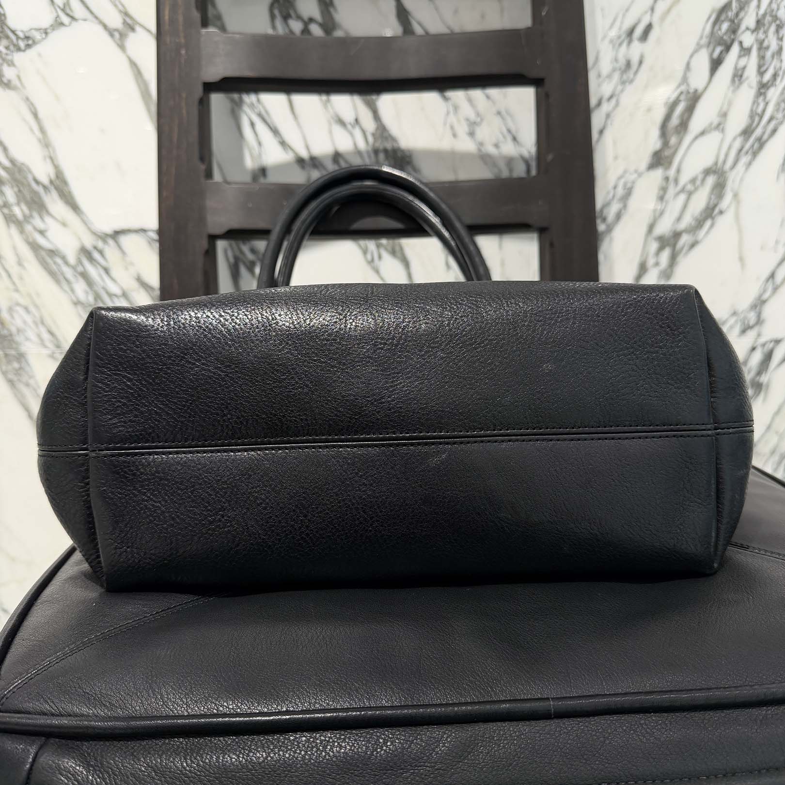 CHROME HEARTS 1 Cross Leather Patch FS Tote Bag クロムハーツ 1