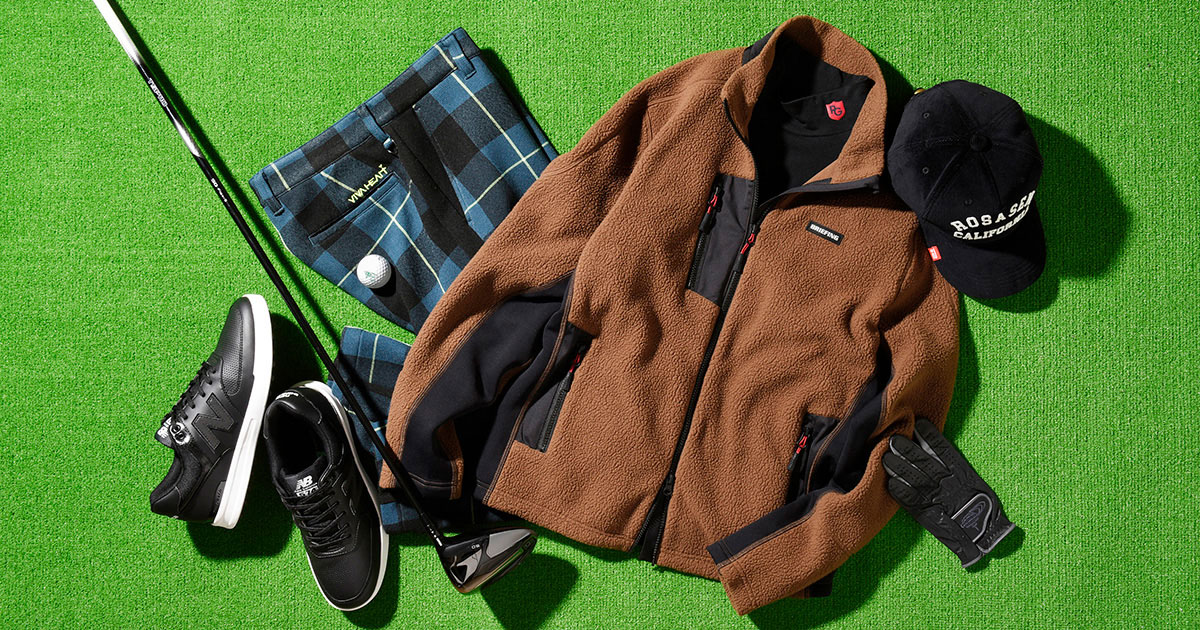 ブリーフィングのボアフリースジャケットで真冬も負けない「極暖ゴルフ