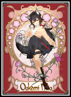 スリーブ『ミュシャ風大神ミオ』60枚 販売ページ｜ホロライブカード