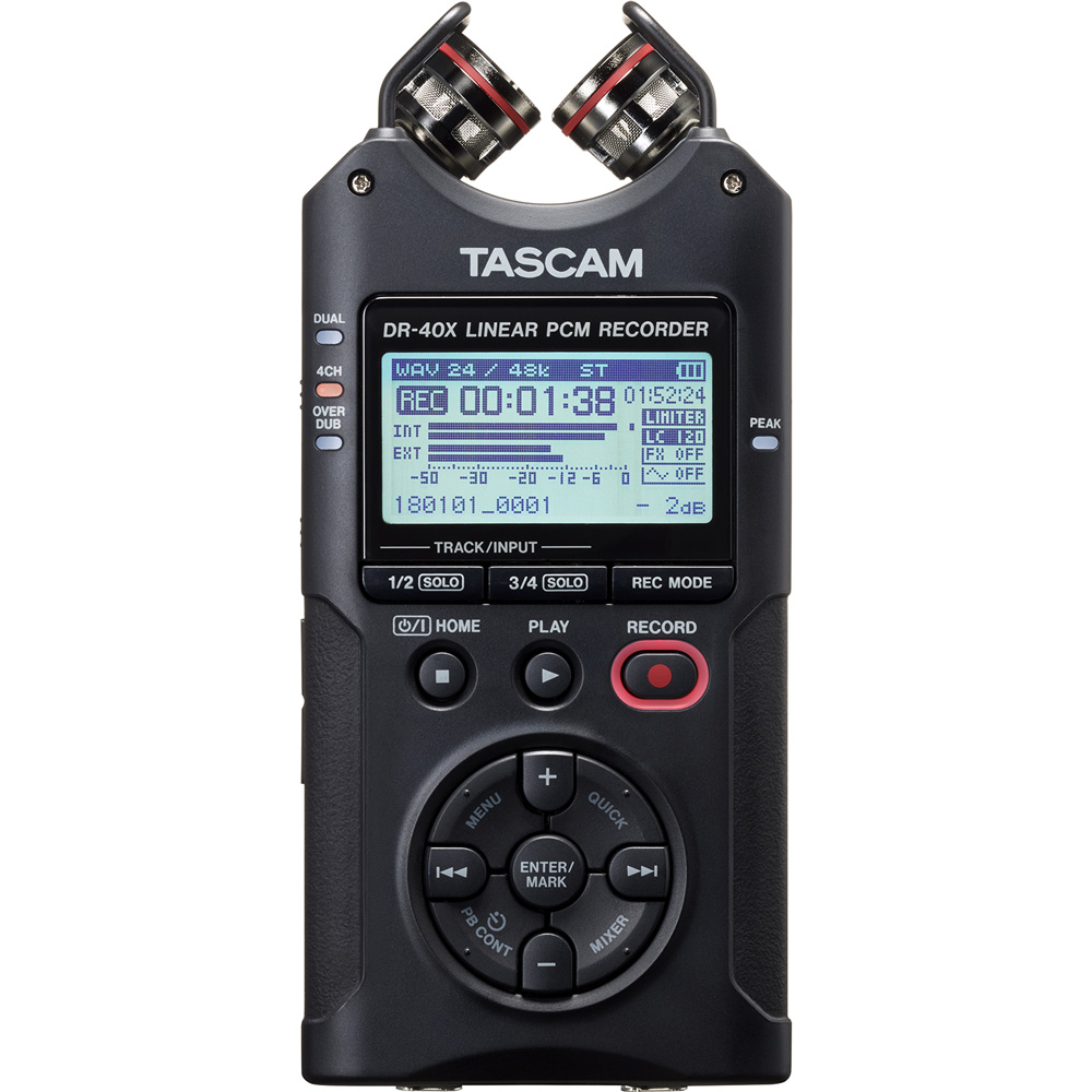 TASCAM オーディオインターフェイス機能内蔵 リニアPCMレコーダー DR