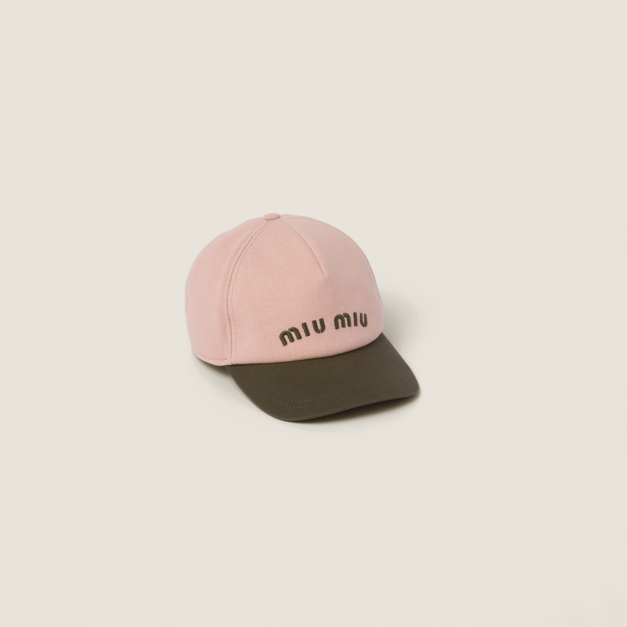 Powder Pink Drill Baseball Cap | Miu Miu