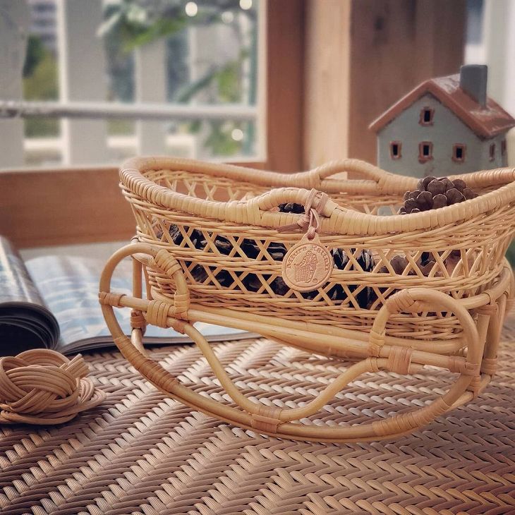 ミニゆりかご｜BA-077 | 籐家具職人の店みうらラタン ｜ハイクオリティ