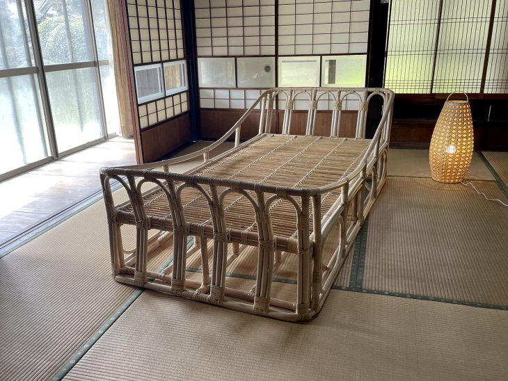 籐シングルベッド｜BE-022 |ラタンベッド・籐ベッド| 籐家具職人の店