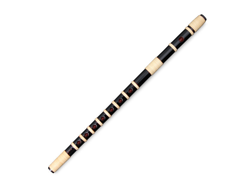 獅子田流 篠笛 本漆塗 籐本重 漆黒 | 宮本卯之助商店