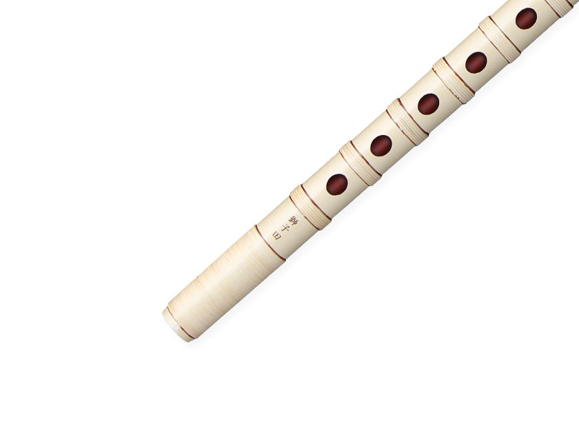 獅子田流 篠笛 本漆塗 籐本重 白 | 宮本卯之助商店