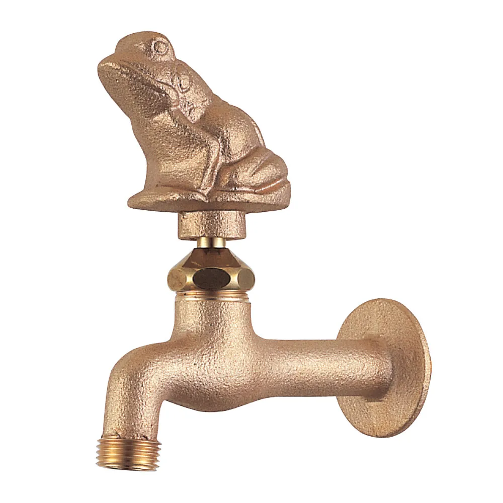 外水栓 胴長横水栓（カエルハンドル・鋳肌） | 商品情報｜水生活製作所