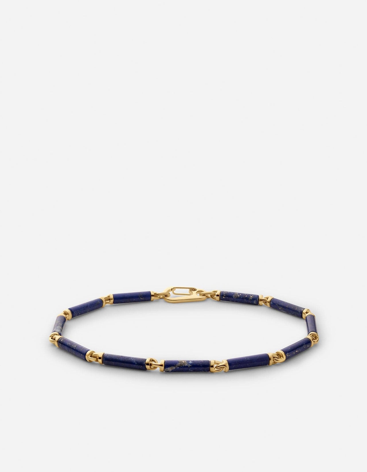 Akio Bead Bracelet Gold Vermeil Sustainable Lapis Men's | Miansai