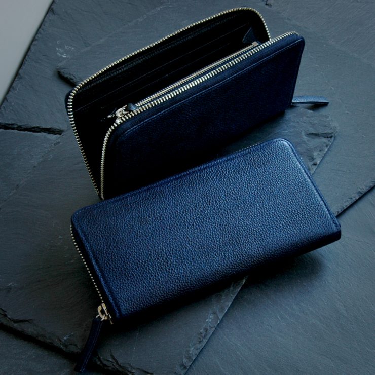 黒桟(くろざん) 藍／漆 販売開始のお知らせ【革財布のお店mic】 - 革