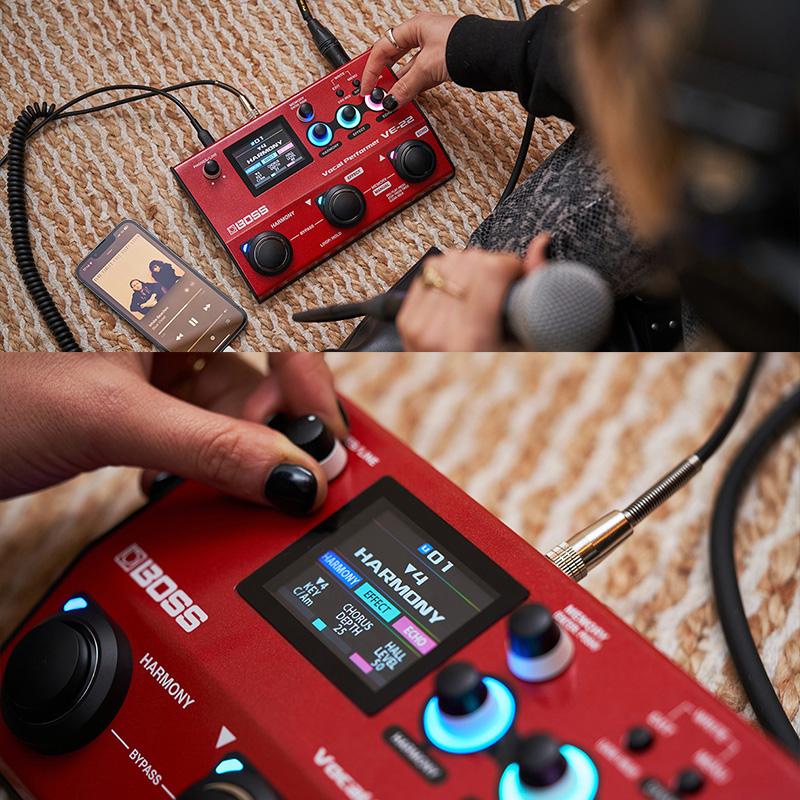 BOSS ボーカル エフェクター VE-22 Vocal Performer + コンデンサー