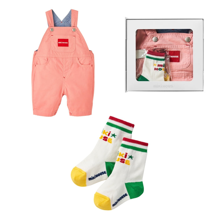 レトロ ヴィンテージMIKIHOUSE サンタ刺繍 デニムオーバーオール 93