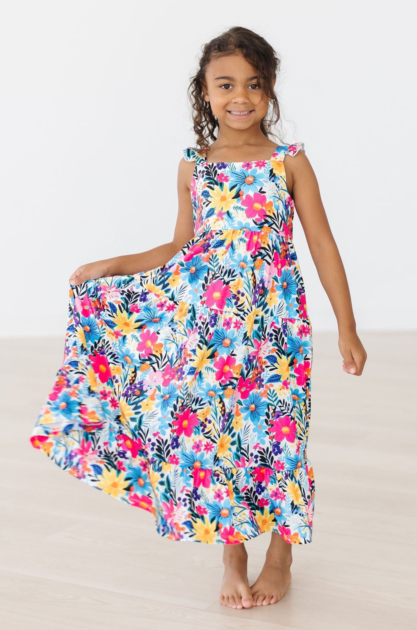 Petal Paradise Ruffle Maxi Dress | Mila & Rose
