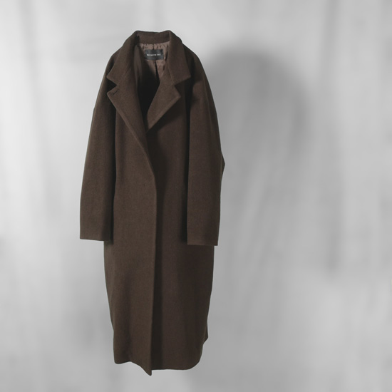 mizuiroind / ミズイロインド ウールブレンド スタンドカラーコート