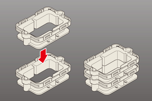 デッキプレート台座用と送りエンドGタイプの継枠｜製品トピックス