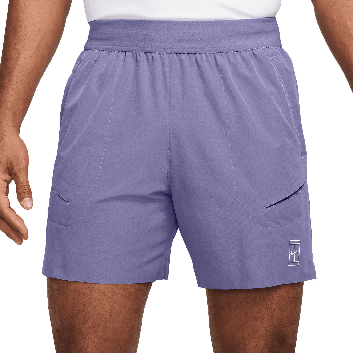 Nike Court Advantage 6in Mens Tennis Shorts Dusty Amethyst/White