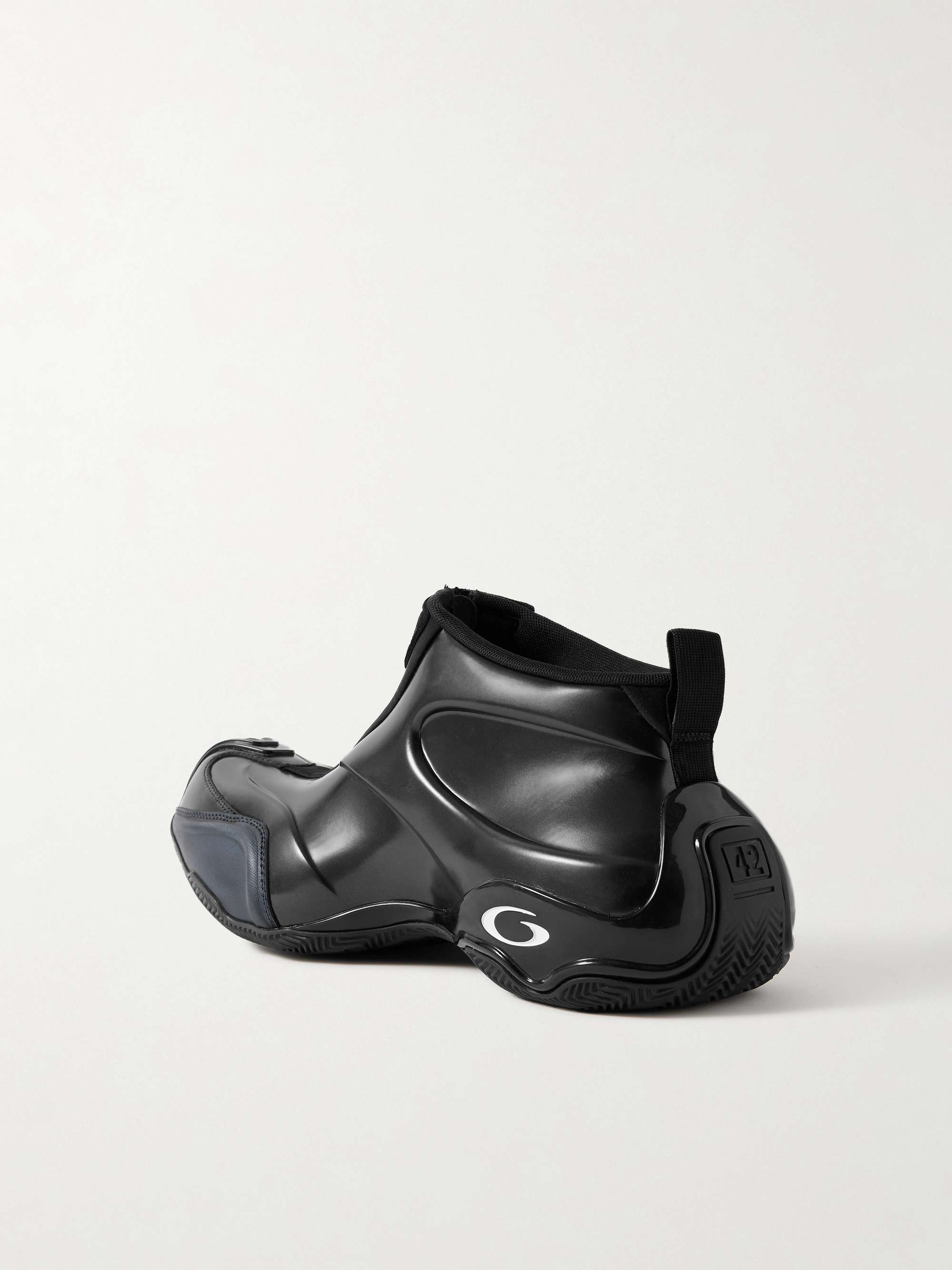 BALENCIAGA Basketball Neoprene-Trimmed Rubber Sneakers for Men