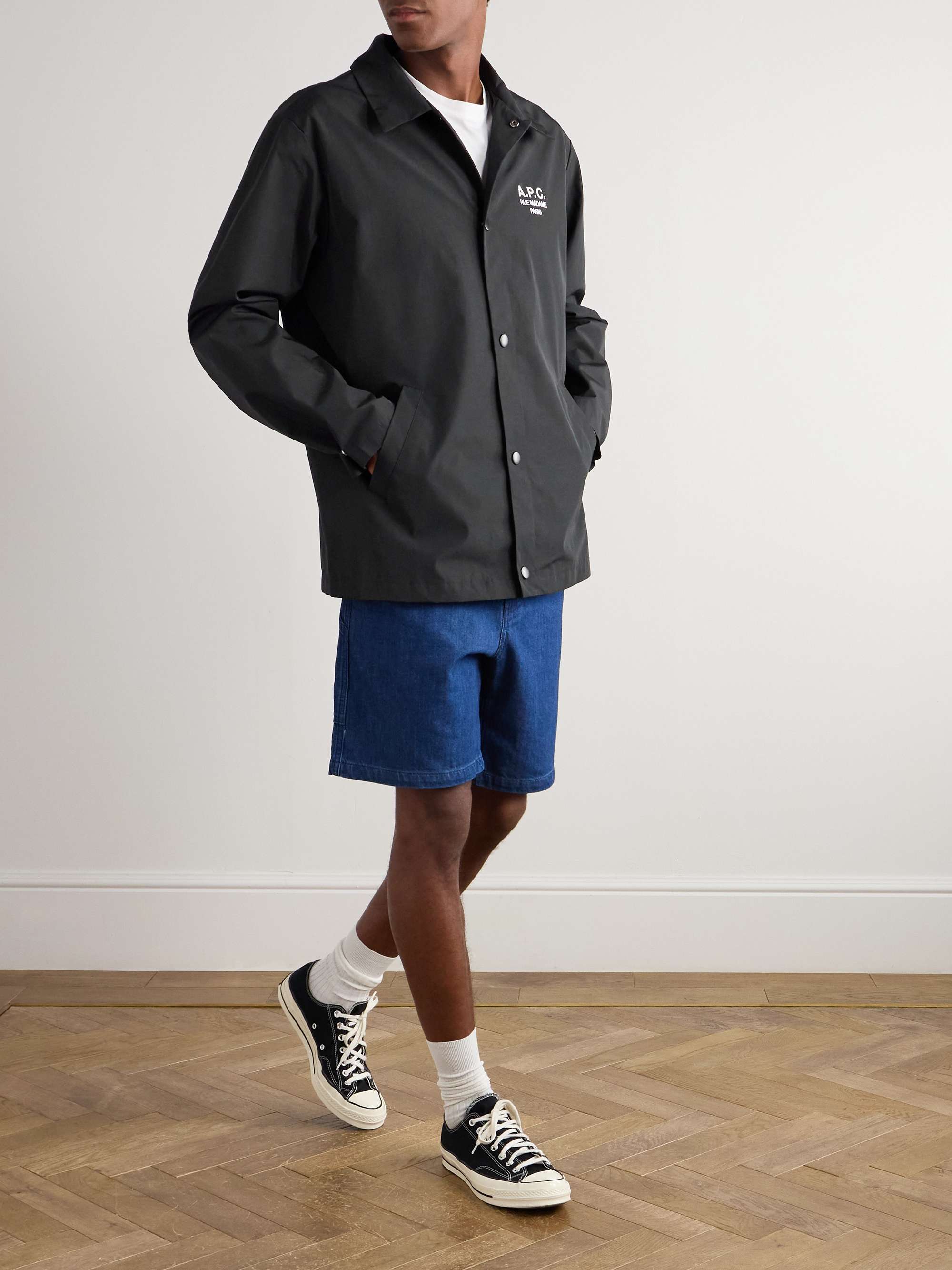 A.P.C. Regis Logo-Embroidered Shell Jacket for Men | MR PORTER
