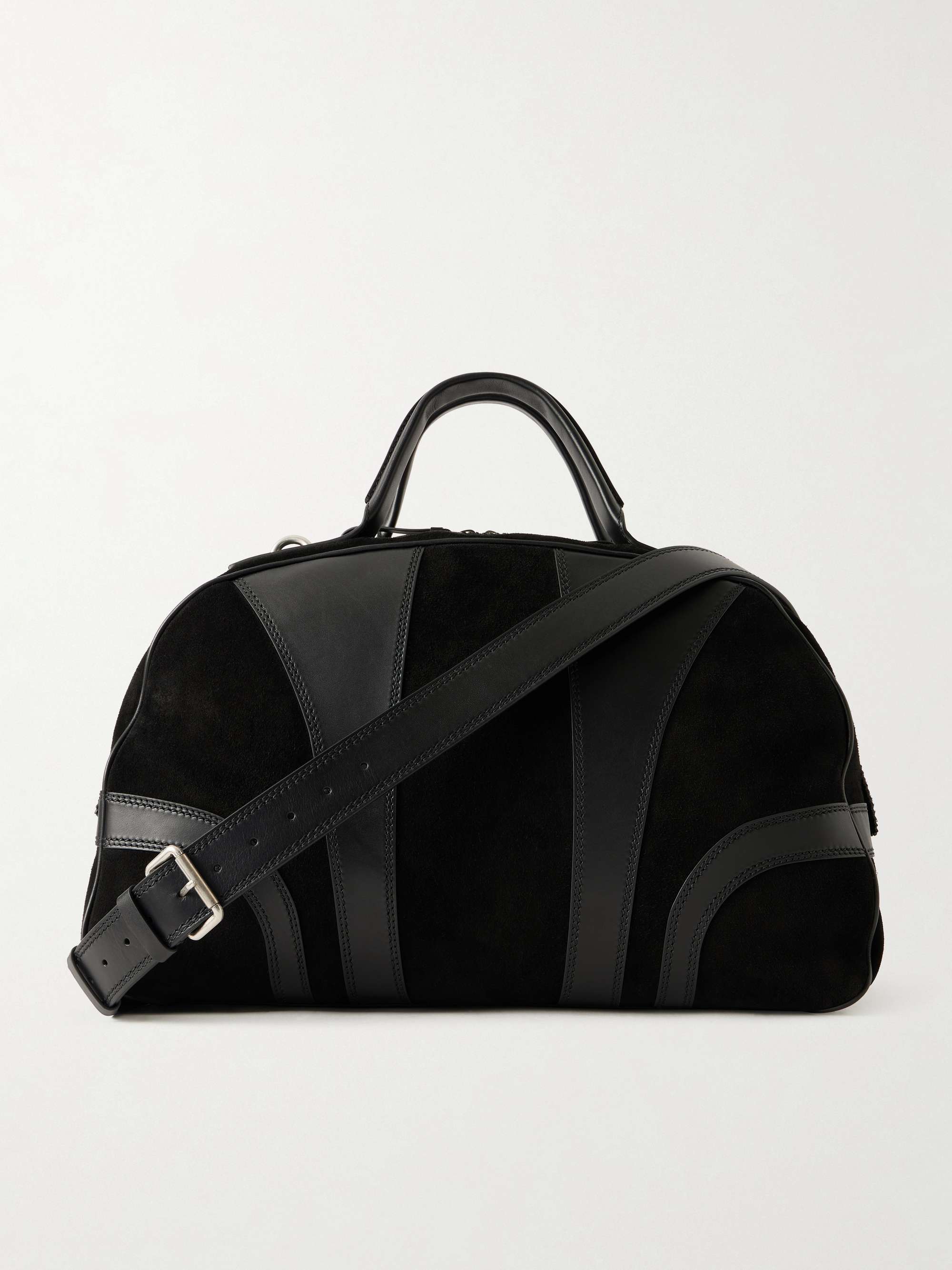 DRIES VAN NOTEN Suede and Leather Duffle Bag for Men | MR PORTER