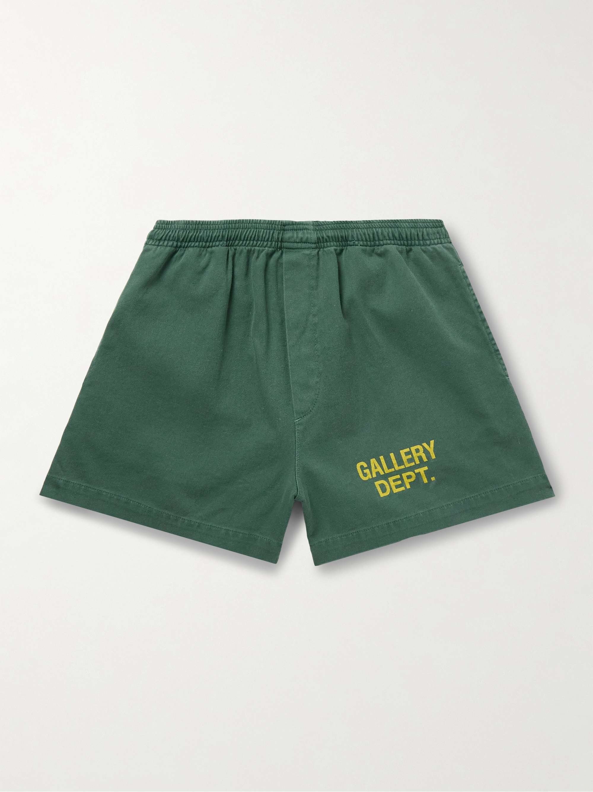 GALLERY DEPT. Zuma Straight-Leg Logo-Print Cotton-Jersey Shorts