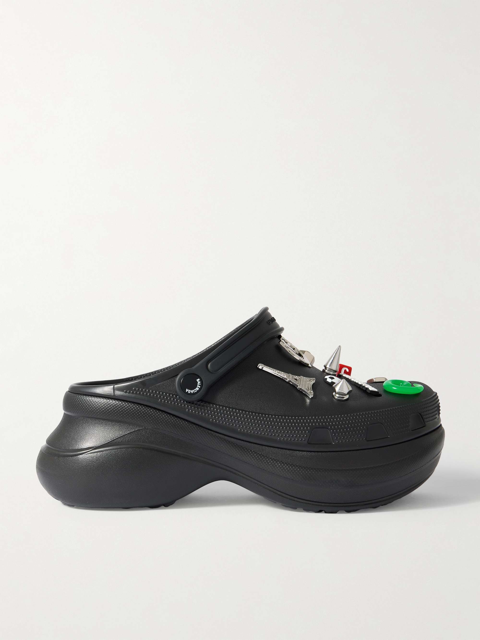 BALENCIAGA + Crocs™ Embellished Rubber Mules for Men | MR PORTER