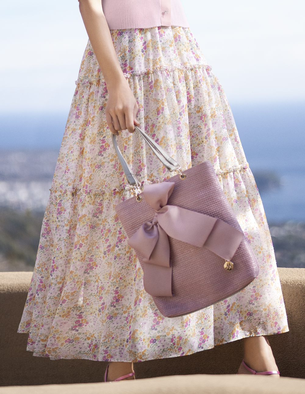 小花柄ティアードスカート | msgracy