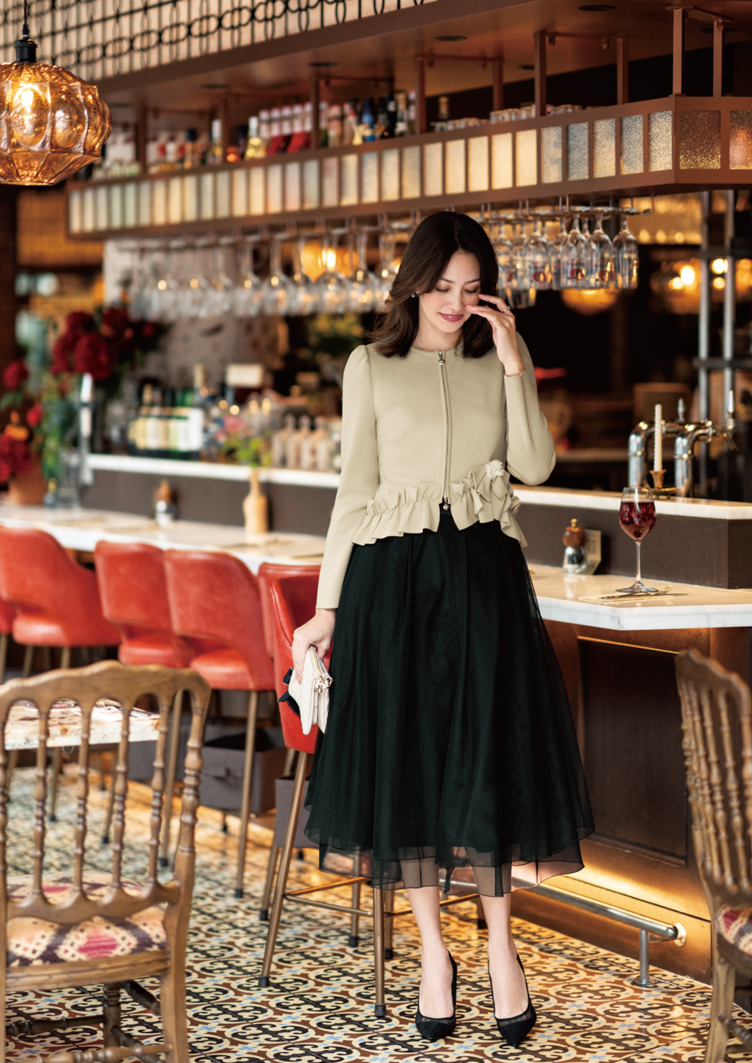 2020年 M'SGRACY エムズグレイシー キルト風 ジャガードタック入り