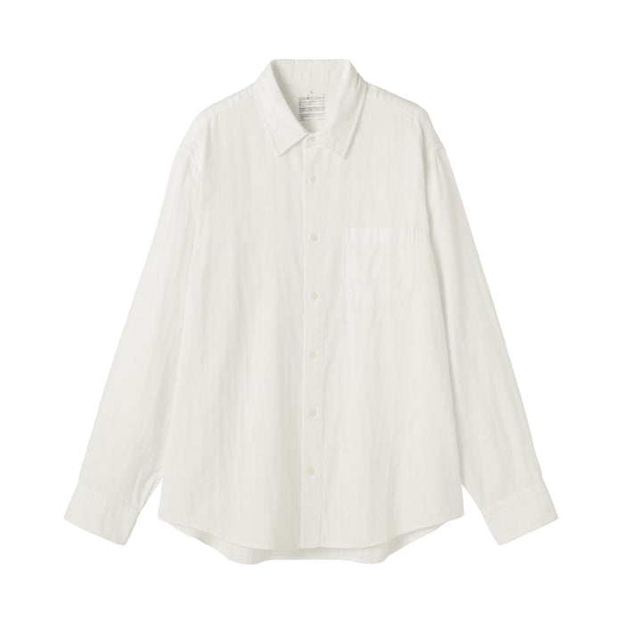 Kapok Blend Double Gauze Shirt | Men's Tops | MUJI USA
