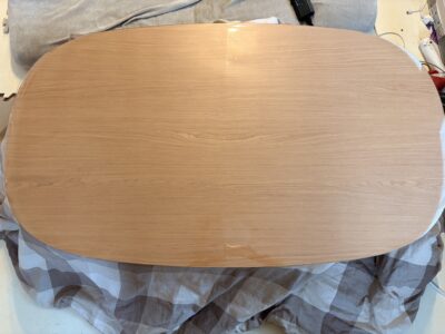 無印良品 楕円こたつにマットをオーダーした事例集 | 透明テーブル