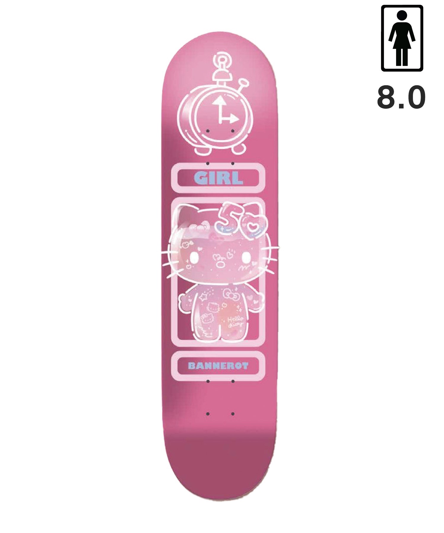 GIRL ガール スケートボード デッキ 8.0～8.5inch HELLO KITTY SERIES