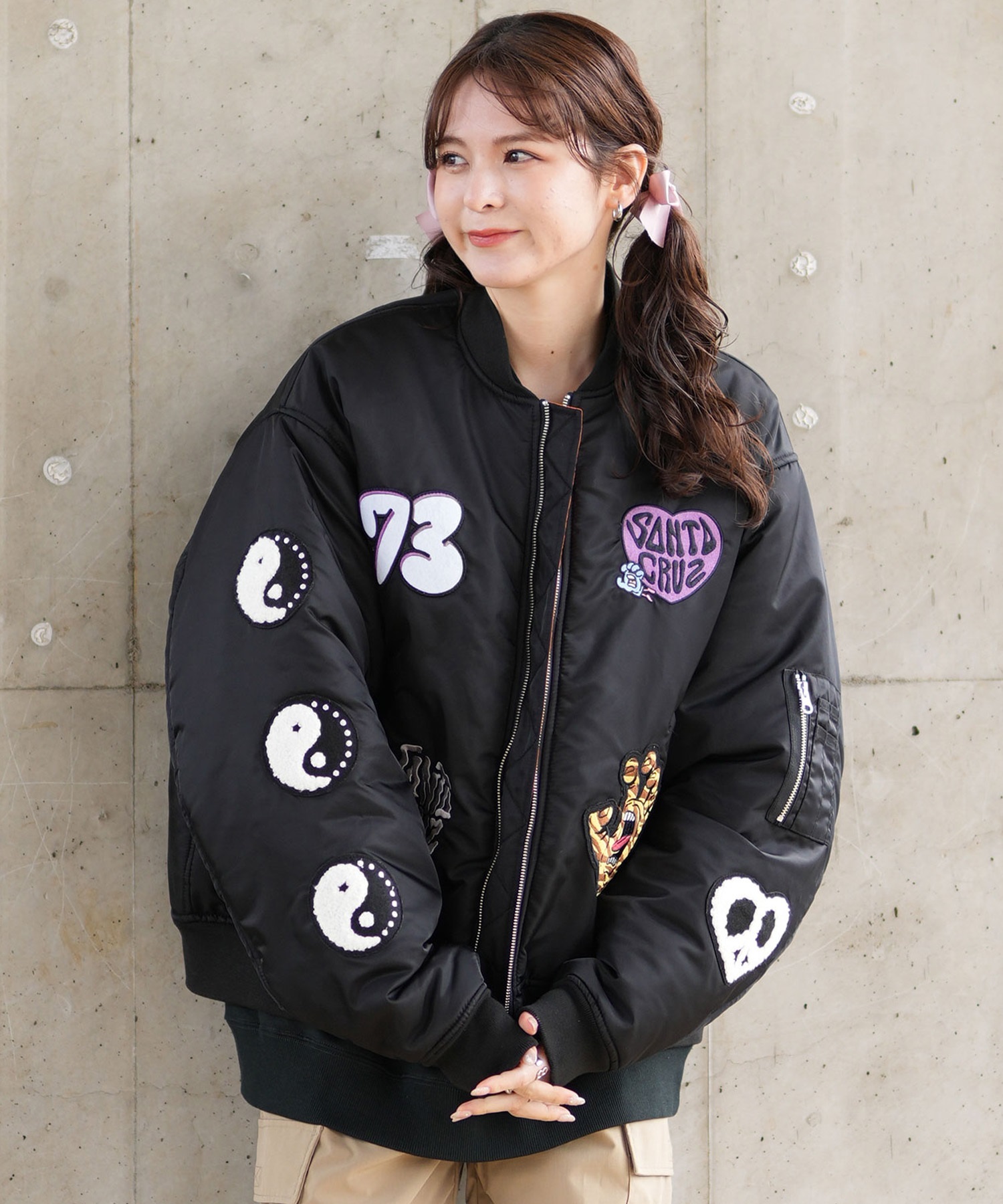 SANTACRUZ サンタクルーズ アウター MA-1 レディース リバーシブル