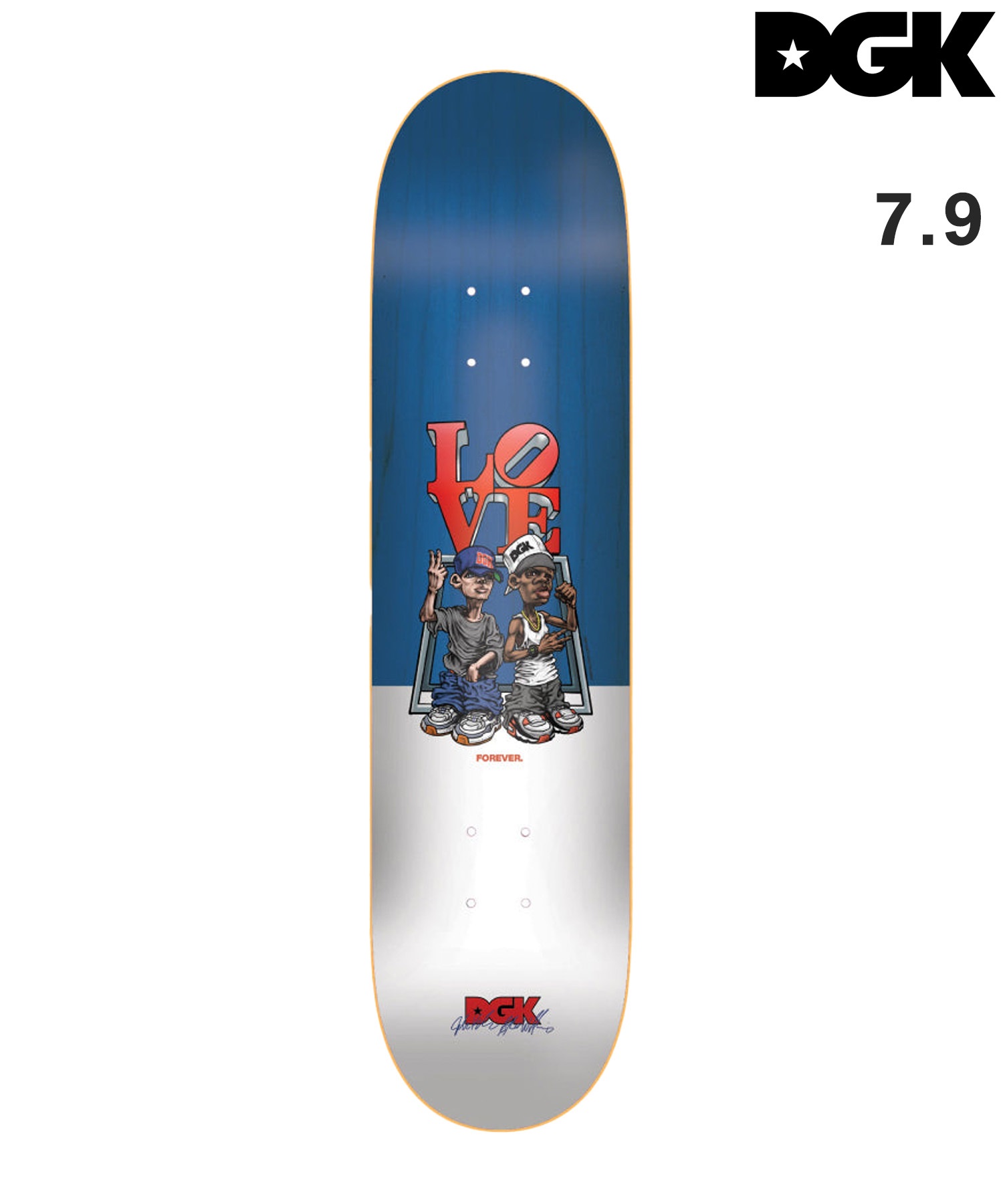 DGK ディージーケー スケートボード デッキ 7.9inch LOVE FOREVER