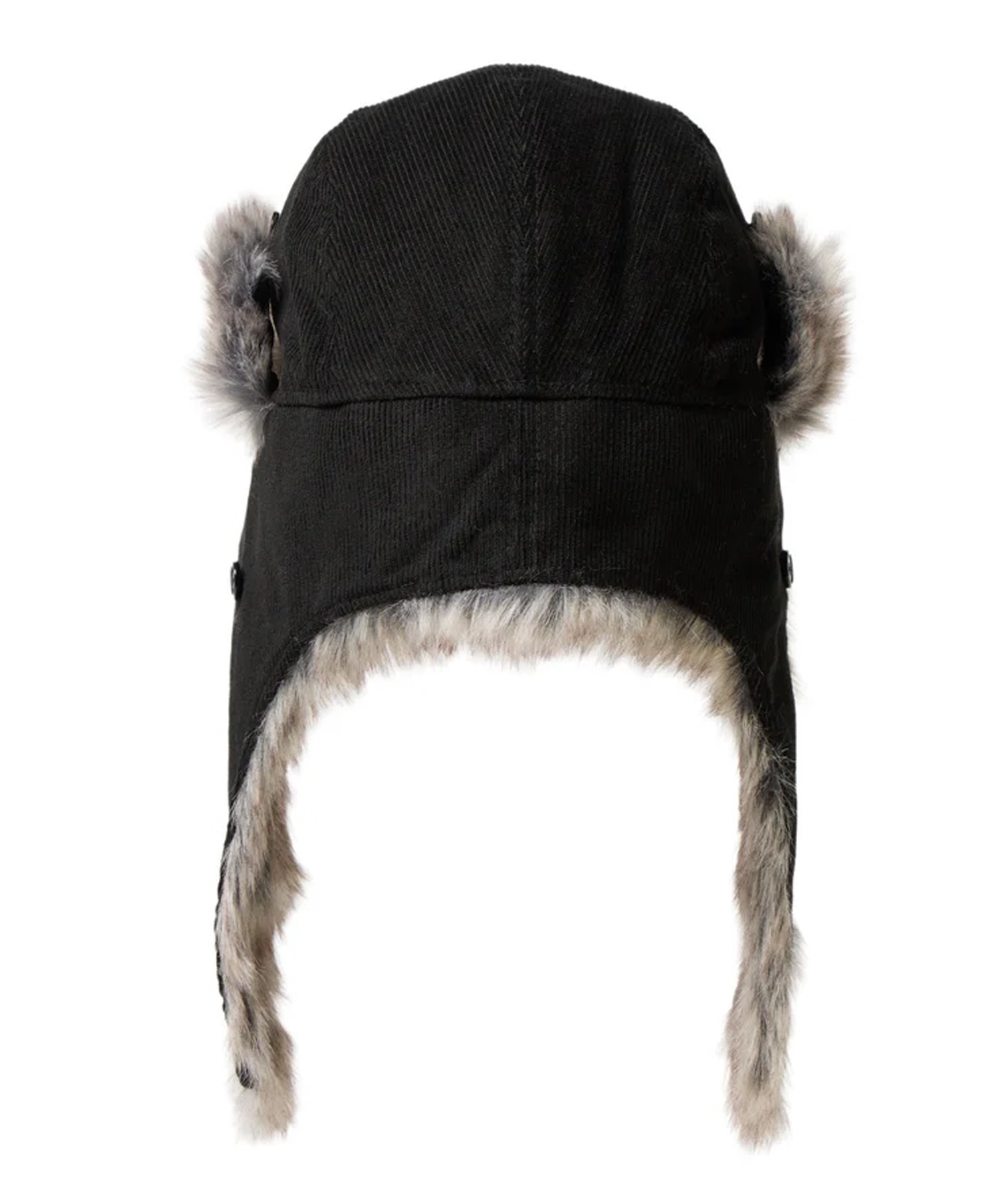 NEW ERA ニューエラ キャップ 帽子 トラッパー コーデュロイ ブラック