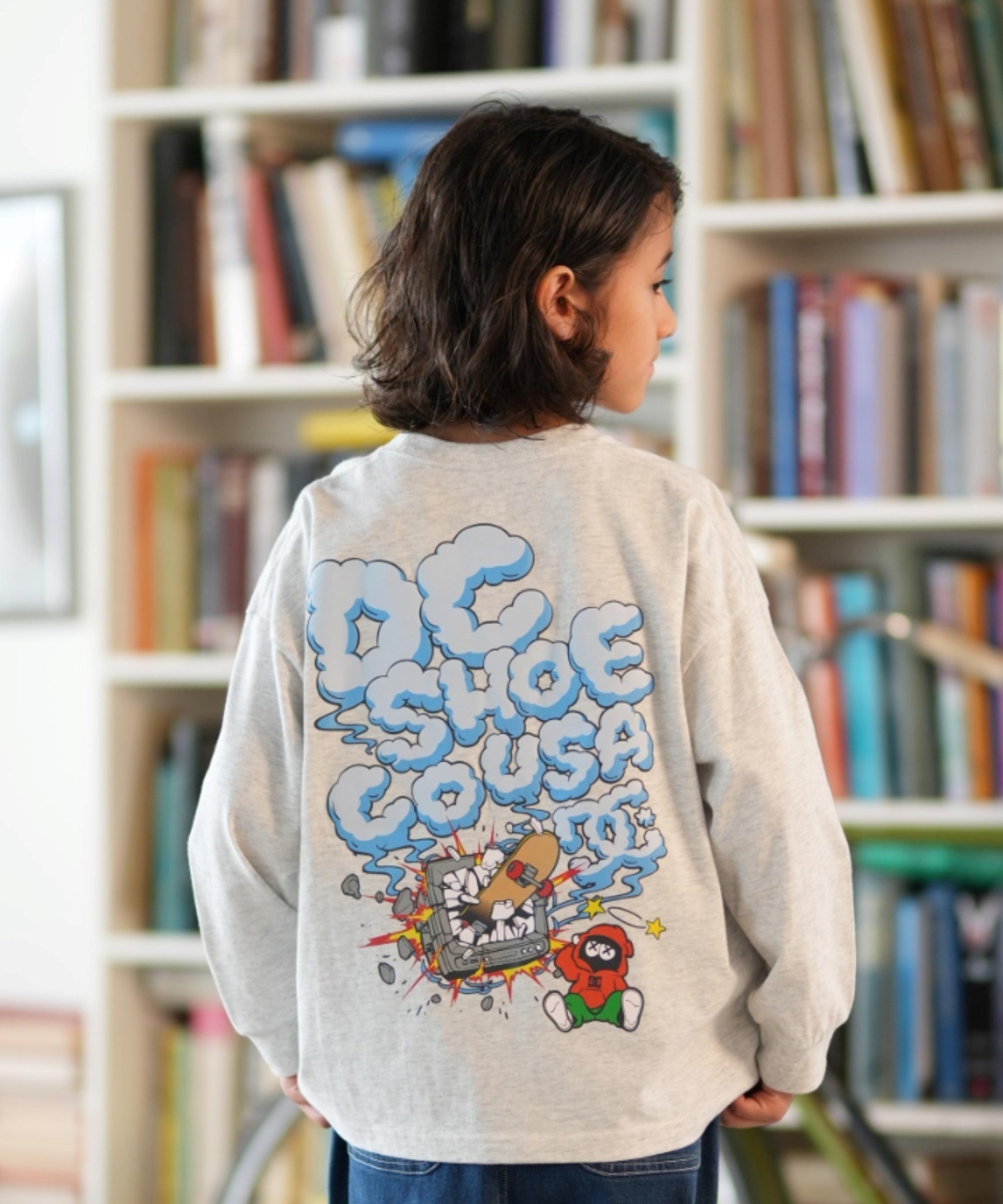 DC ディーシー 長袖 Tシャツ キッズ ジュニア ロンT 25 KD CLASH DECK