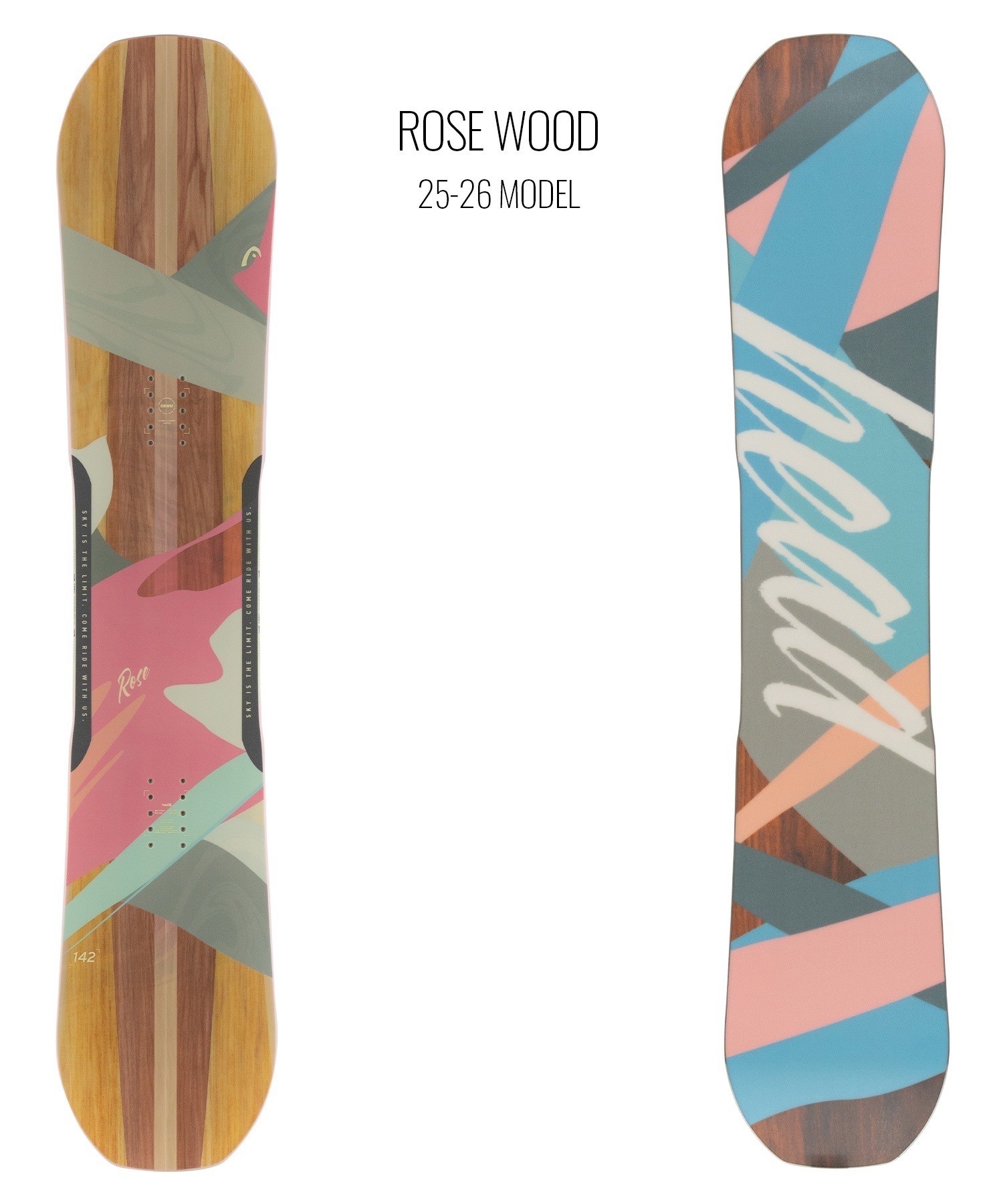 HEAD ヘッド ローズ ウッド スノーボード 板 レディース 25-26 MM H8