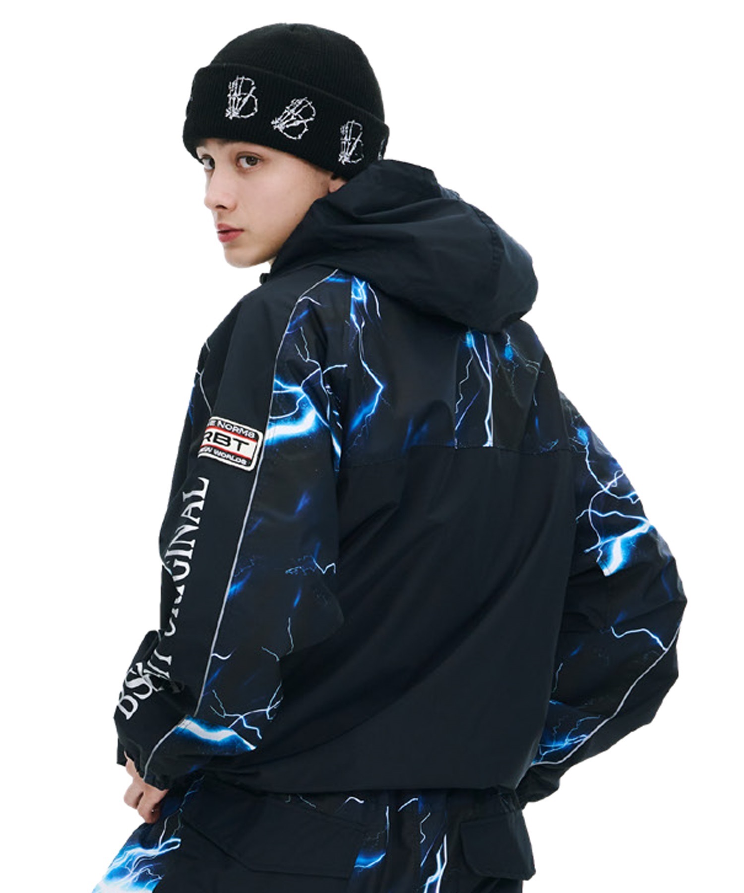 BSRABBIT ビーエスラビット PATCHED UTILITY HOODED JK スノーボード