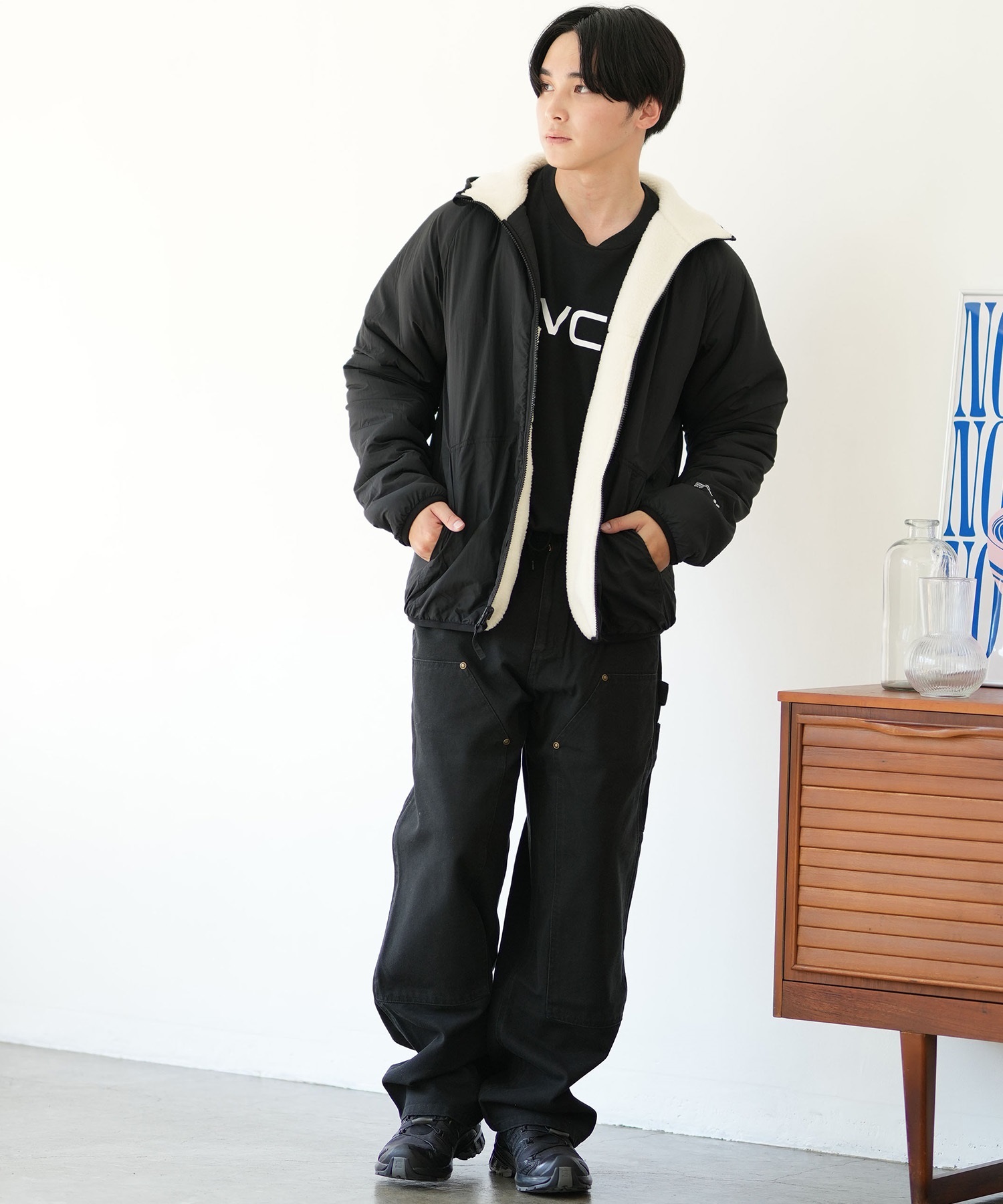 ELEMENT エレメント アウター メンズ リバーシブルジャケット ボア