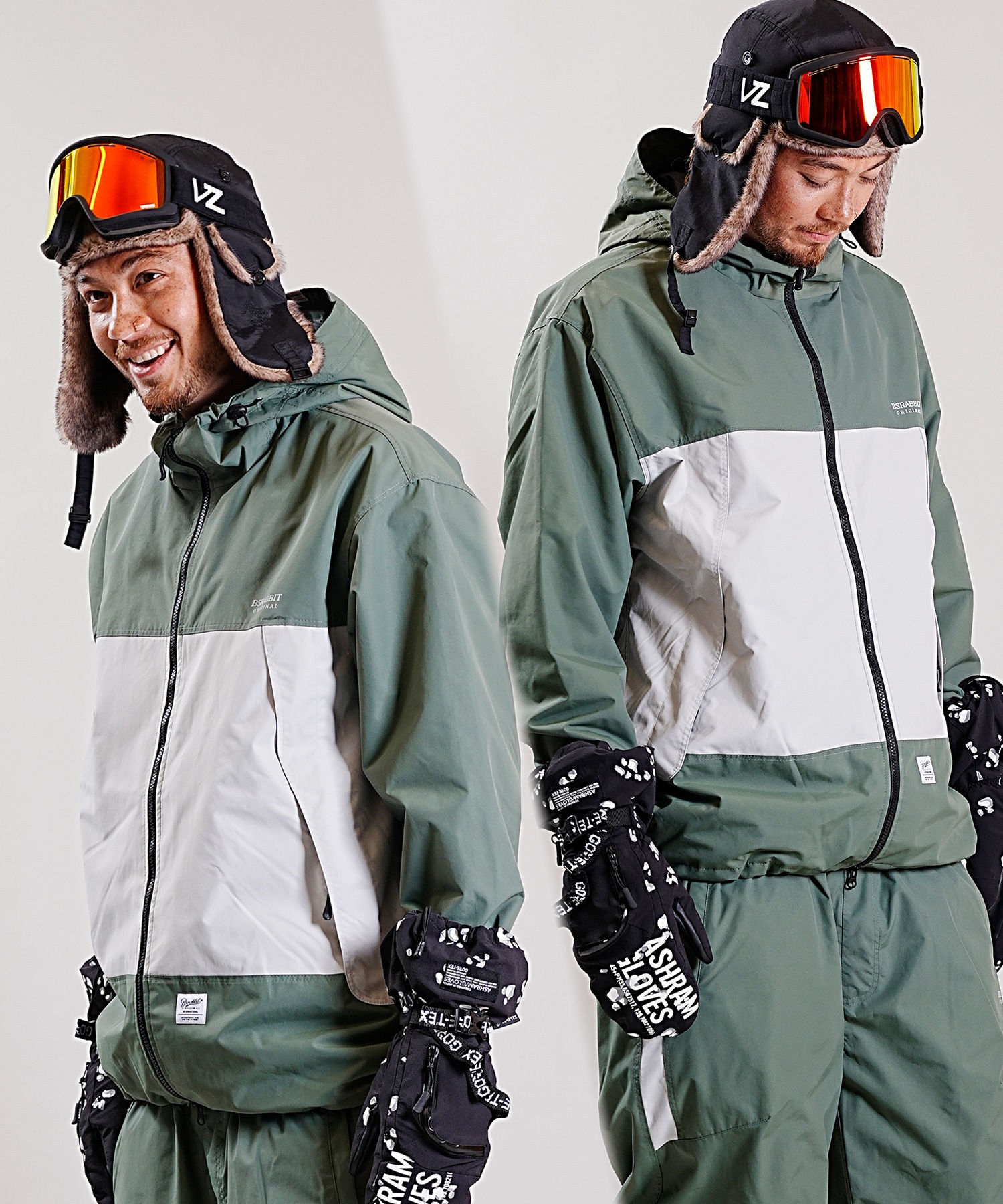 BSRABBIT ビエスラビット MMM HF WINDBREAKER HOODED スノーボード