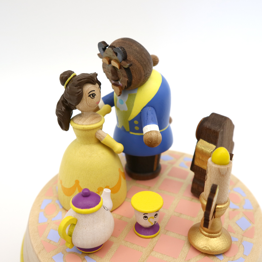 ディズニー 木製 オルゴール【美女と野獣】既製品 ｜株式会社
