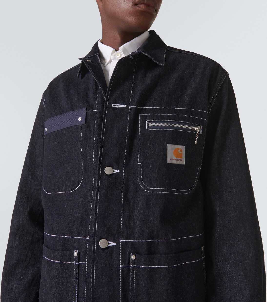 x Carhartt denim jacket in blue - Junya Watanabe | Mytheresa