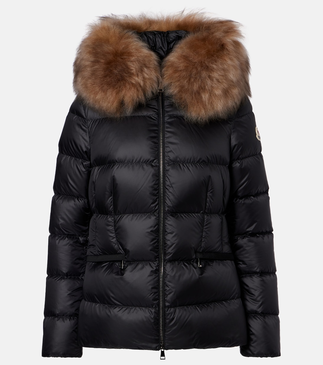 Boed shearling-trimmed down jacket in black - Moncler | Mytheresa