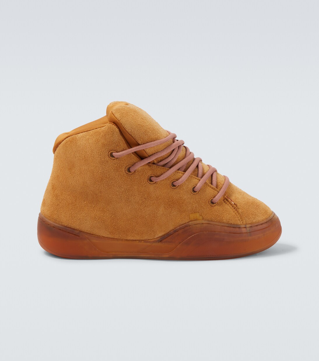 Vamp suede high-top sneakers in brown - ERL | Mytheresa