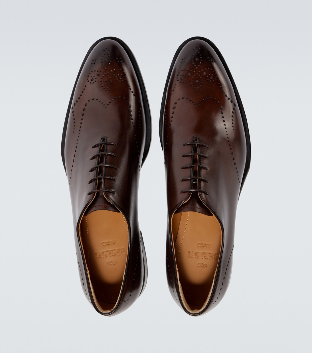 Ajouré Equilibre Venezia leather Oxford shoes in brown - Berluti