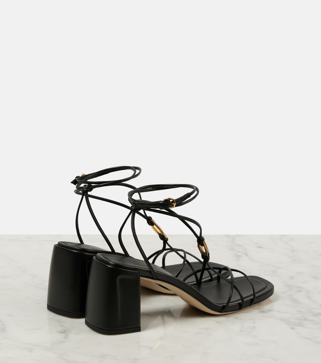 Onyxia 70 leather sandals in black - Jimmy Choo | Mytheresa