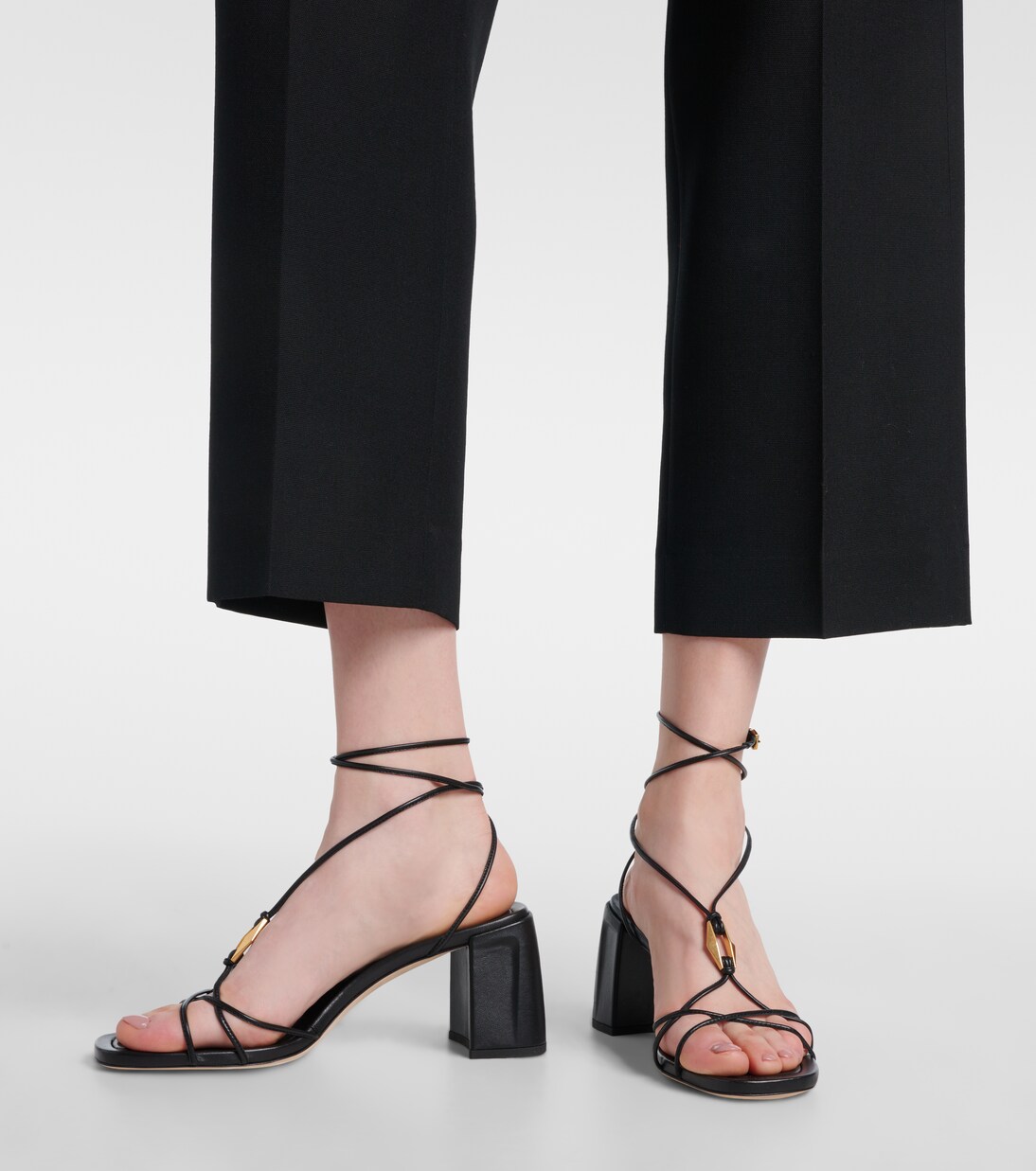 Onyxia 70 leather sandals in black - Jimmy Choo | Mytheresa